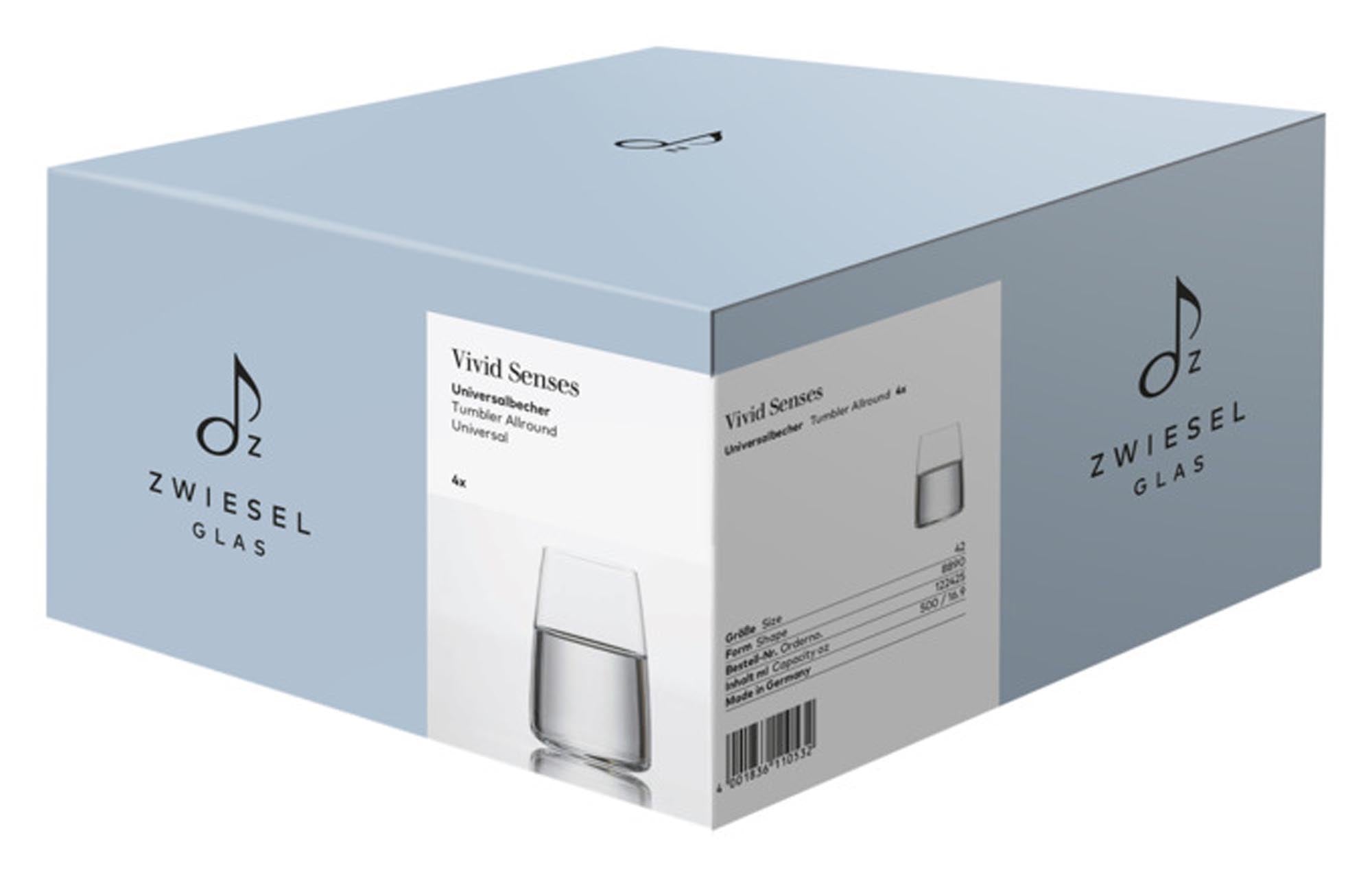 Elegantes Allroundglas-Set aus Kristallglas von ZWIESEL GLAS, ideal für Wein, Wasser und Cocktails. Spülmaschinenfest und bruchfest.