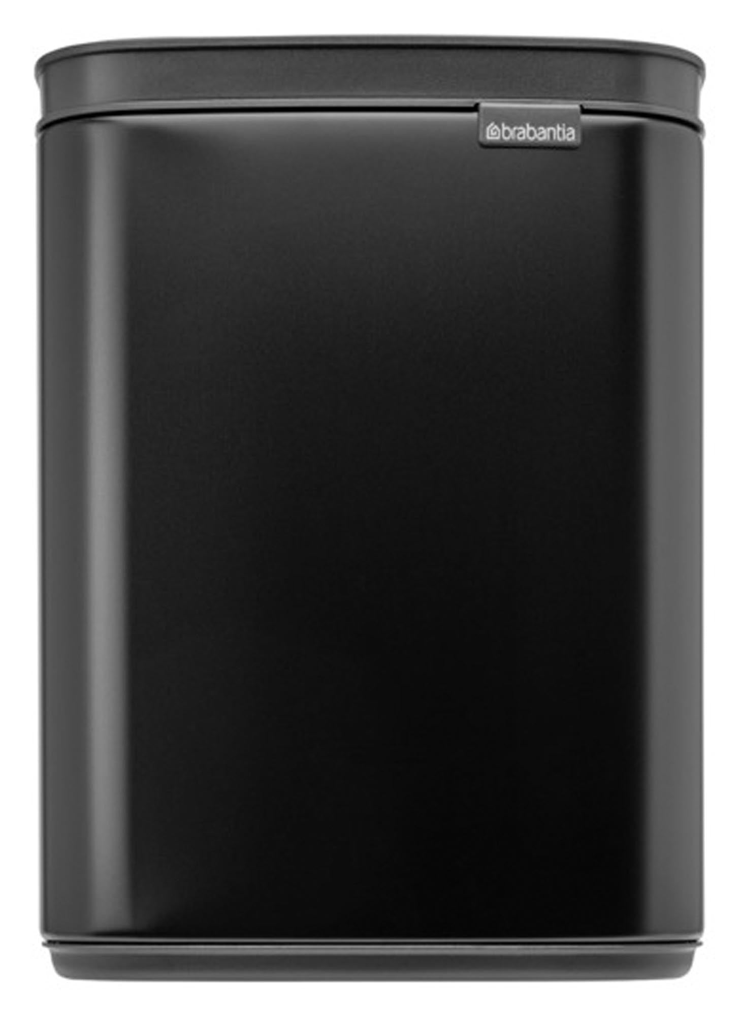 Entdecken Sie den BRABANTIA Abfallbehälter Bo 4 l in mattem Schwarz. Ideal für Küche, Bad und Büro – funktional, stilvoll und platzsparend.