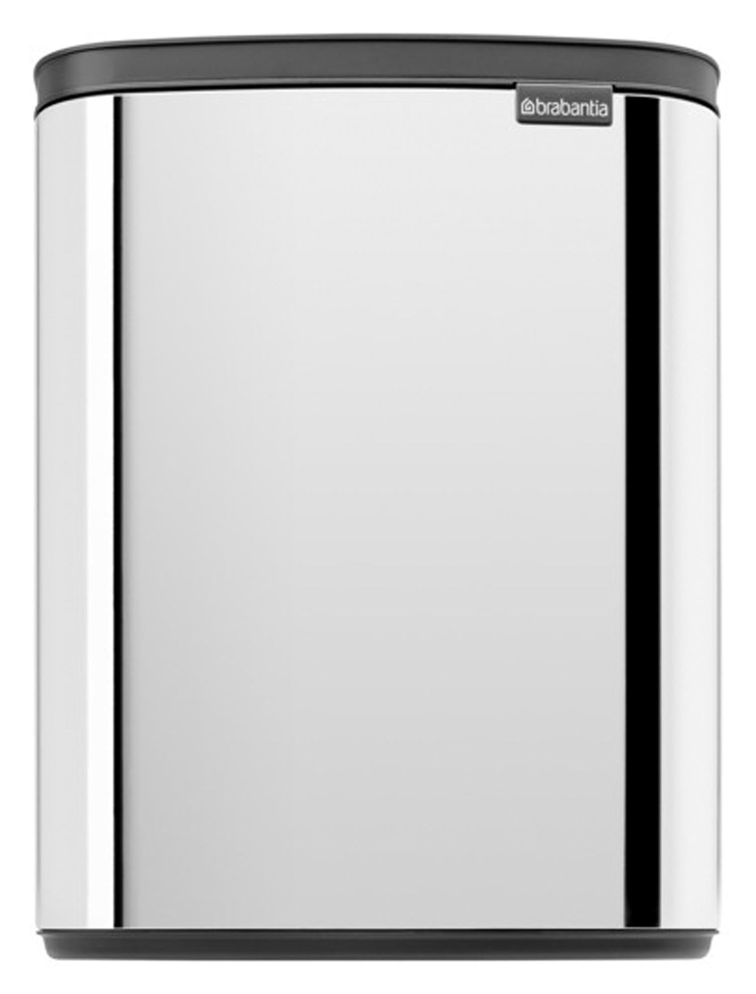 Entdecken Sie den BRABANTIA Abfallbehälter Bo 12 l aus hochwertigem Stahl. Ideal für Küche, Büro und Badezimmer – hygienisch, stilvoll und funktional!