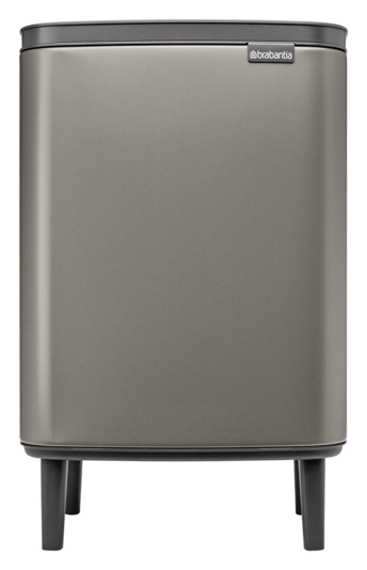 Entdecken Sie den BRABANTIA Abfallbehälter Bo Hi Platinum 12 l – ein eleganter, funktionaler Mülleimer aus Edelstahl für Küche, Büro und Badezimmer.