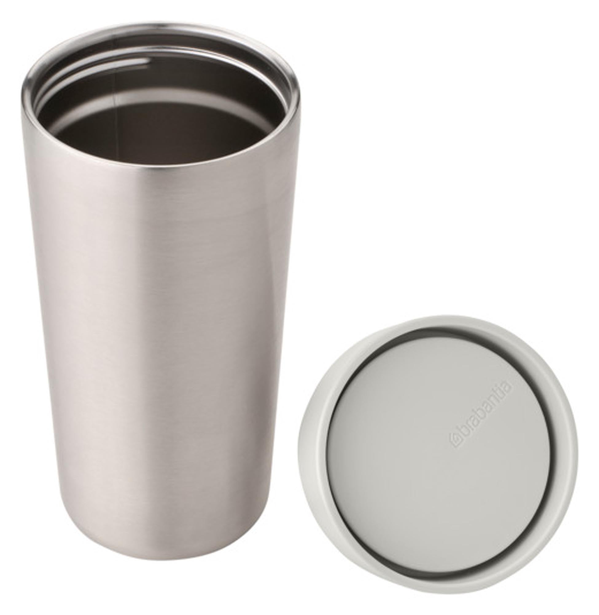 Isolierbecher 0.2l von BRABANTIA: doppelwandiger Edelstahl, auslaufsicher, spülmaschinenfest, ideal für unterwegs.