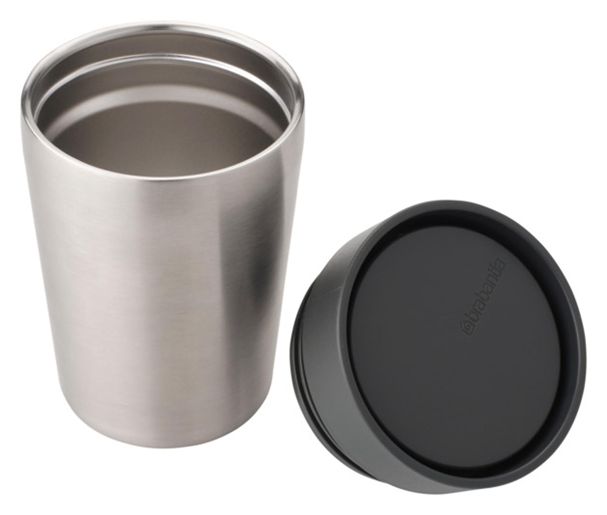 Isolierbecher 0.2l von BRABANTIA: doppelwandiger Edelstahl, auslaufsicher, spülmaschinenfest, ideal für unterwegs.