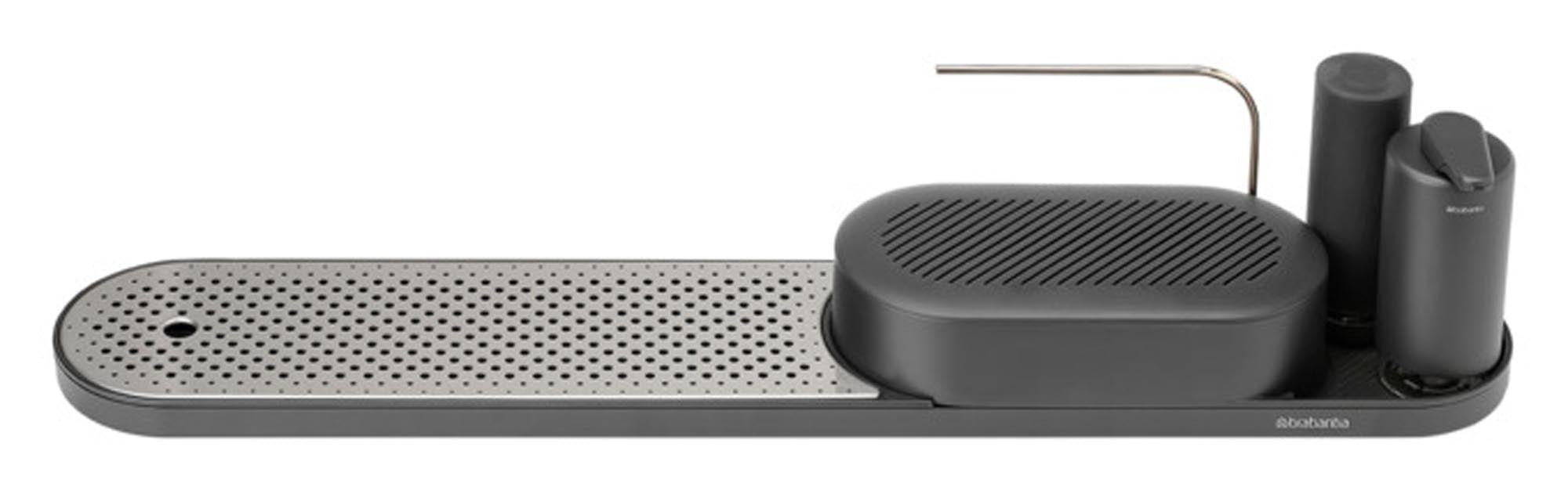 Entdecke das BRABANTIA Abwaschset SinkStyle 4-teilig in mineral infinite grey. Funktionalität trifft modernes Design für deine Küchenreinigung.