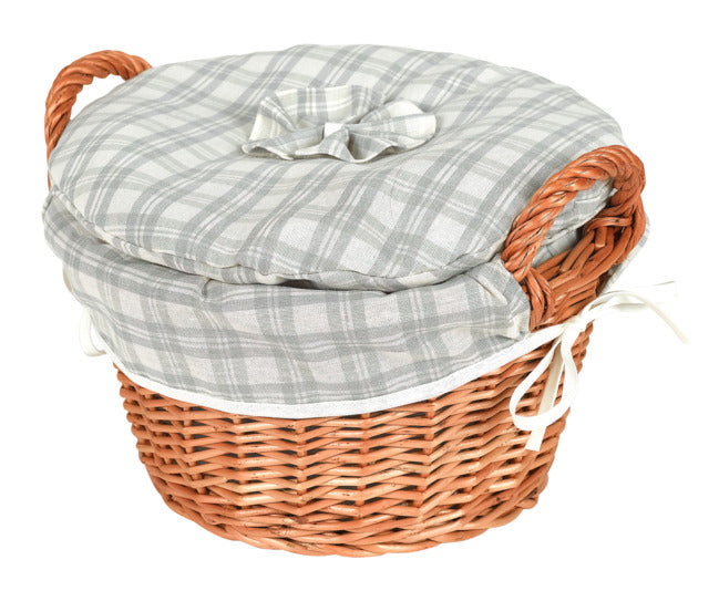 SPIMA Kartoffelkorb Doppelkaro ø 25x13 cm in präsentiert im Onlineshop von KAQTU Design AG. Haushaltshilfen ist von SPIMA