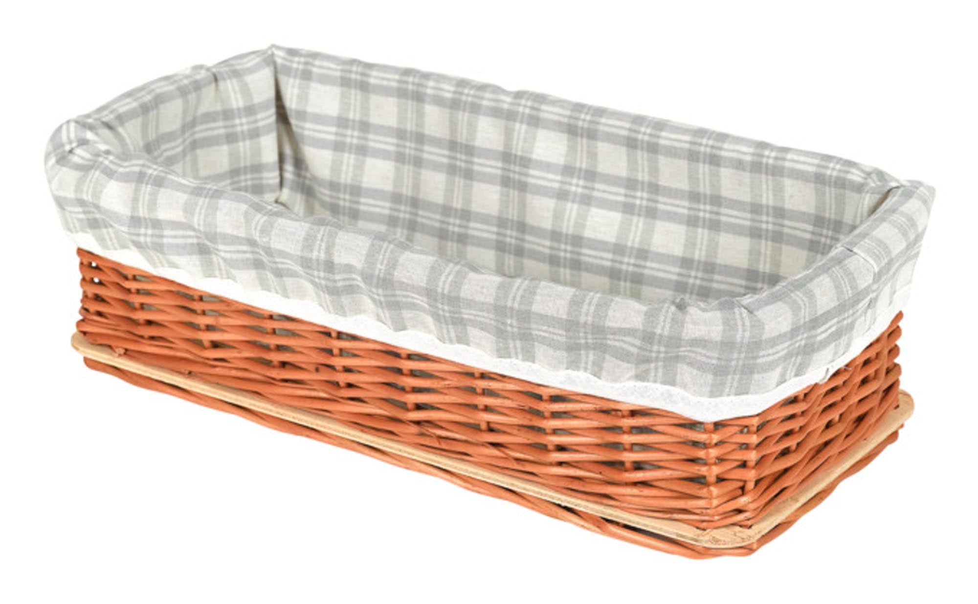 Eleganter SPIMA Brotkorb Doppelkaro 32x17x10 cm für stilvolle Präsentation von Brot und Brötchen. Hochwertig, pflegeleicht und vielseitig einsetzbar.