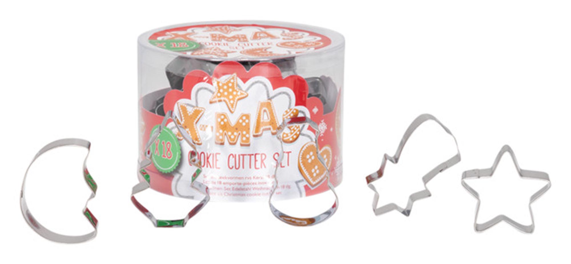 Entdecken Sie das PATISSE Ausstechformen-Set Weihnachten (18-teilig) für kreative Plätzchen in festlichen Motiven. Hochwertiger Edelstahl, ergonomisch gestaltet.