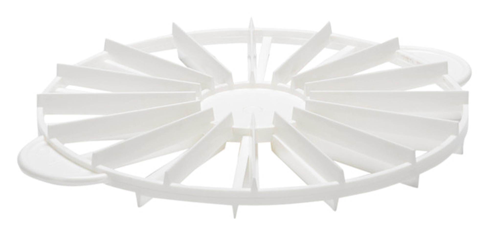 Präziser Torteneinteiler aus robustem Kunststoff, ø 27 cm, spülmaschinenfest, ideal für gleichmässige Portionen.