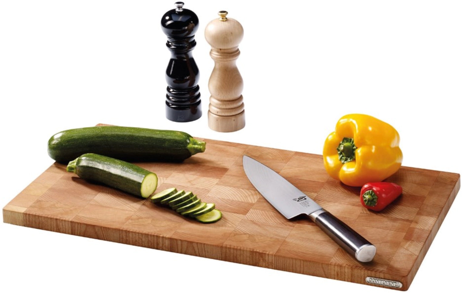 Gummibaum Schneidebrett gross, 54x29x2cm in Braun präsentiert im Onlineshop von KAQTU Design AG. Schneidbrett ist von Continenta