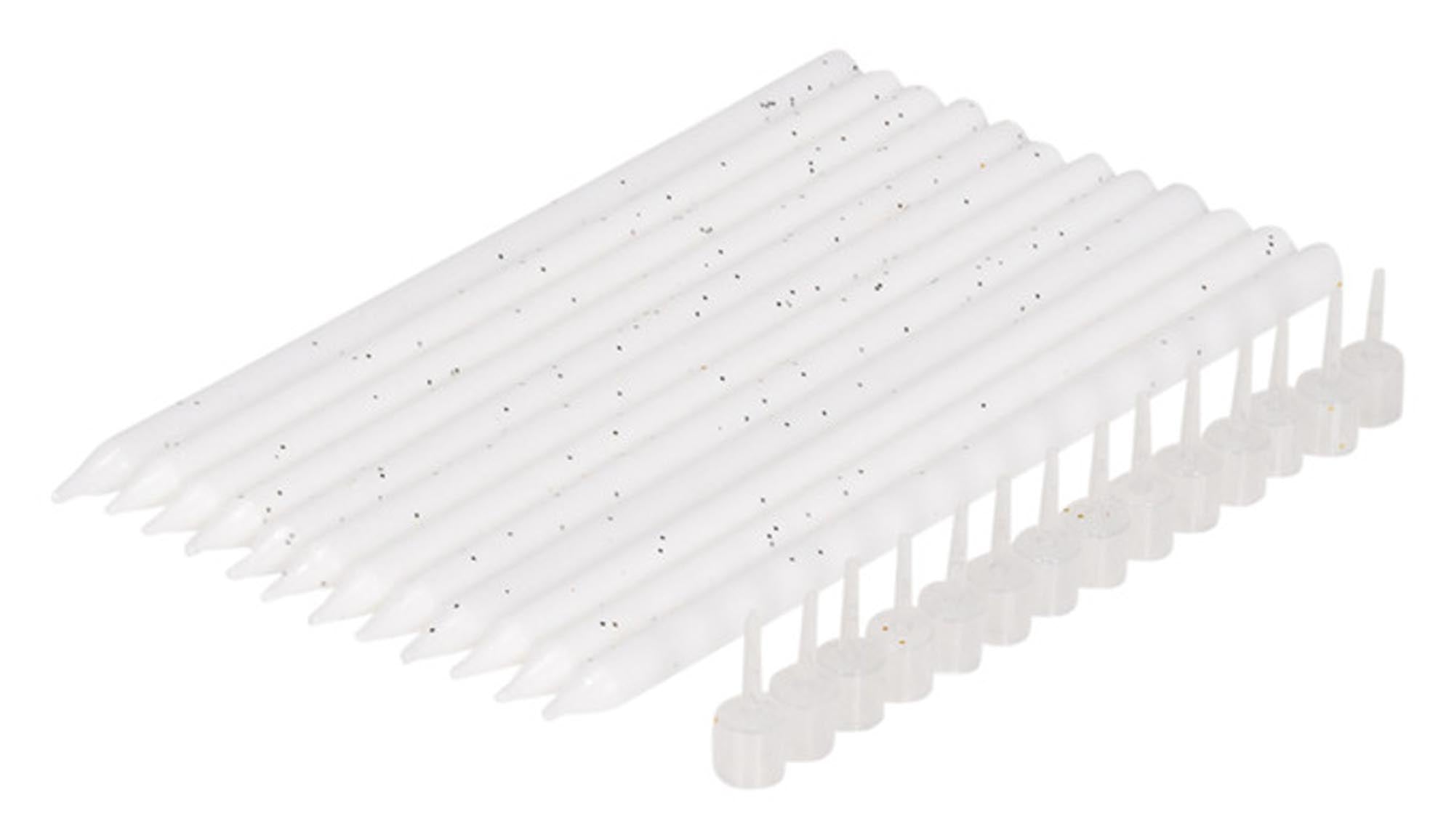 Entdecken Sie die eleganten PATISSE Geburtstagskerzen in Weiß! 12 Stück, 14 cm hoch, ideal für jeden Geburtstagskuchen. Hochwertig, sicher und benutzerfreundlich.