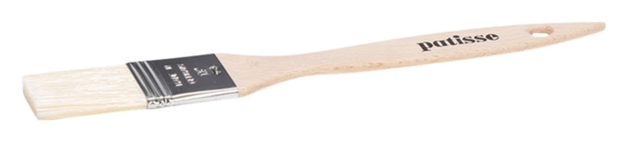 Hochwertiger 3 cm Holz-Backpinsel von PATISSE: Ergonomisch, pflegeleicht, ideal für Teige, Gebäck und Marinaden.