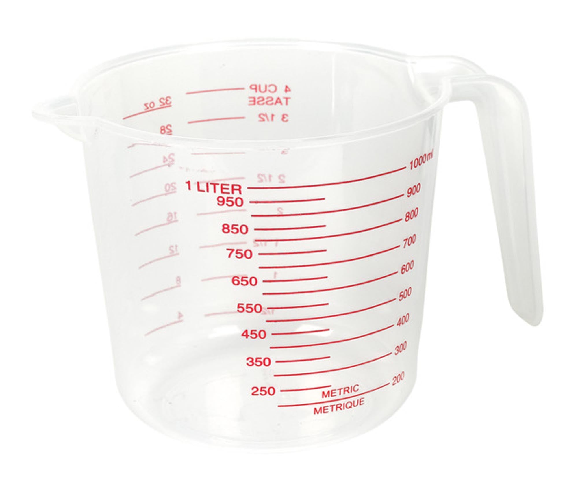 Der PATISSE Messbecher Prima Line 1 l ist ein robuster, spülmaschinenfester Küchenhelfer für präzises Abmessen von Flüssigkeiten und Zutaten.