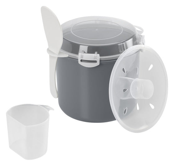 METALTEX Reis-/Getreidekocher für die Mikrowelle silber ø 20.6x17 cm in präsentiert im Onlineshop von KAQTU Design AG. Geschirr ist von METALTEX