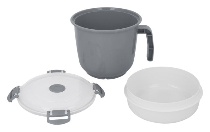 METALTEX Suppe-/Nudelkocher für die Mikrowelle 1 l anthrazit 16.8x13.8x12.7 cm in präsentiert im Onlineshop von KAQTU Design AG. Geschirr ist von METALTEX