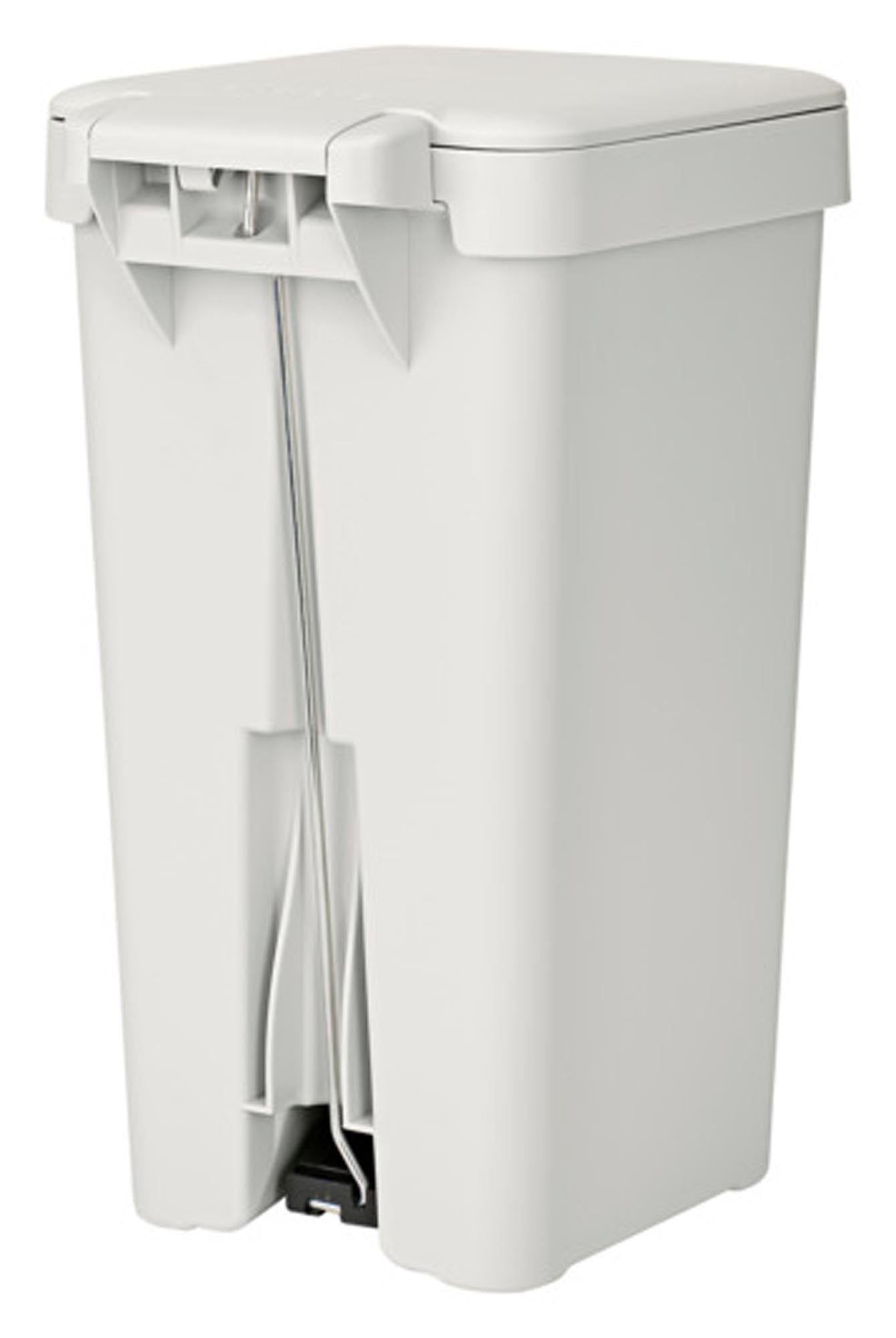 Eleganter 25L Treteimer aus Edelstahl, hygienisch mit Fusstritt, geruchsdicht, ideal für Küche & Büro.