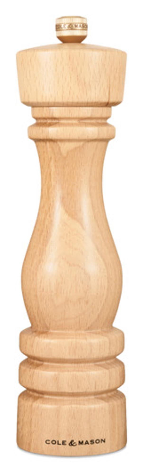 Entdecken Sie die COLE & MASON Salzmühle London aus Buchenholz. Elegantes Design, präzise Mahlmechanik und ideal für den täglichen Gebrauch.