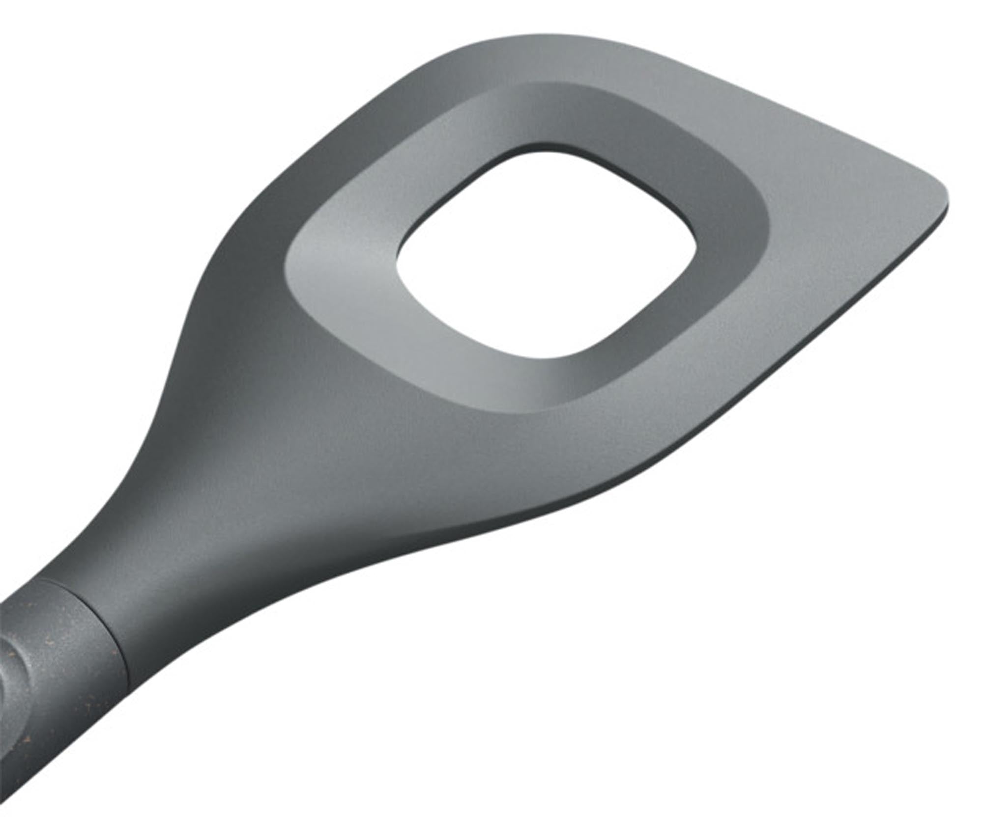 Entdecken Sie den spitzen Rührlöffel aus Weizenstroh von ZYLISS: leicht, langlebig und perfekt für präzises Rühren in Ihrer umweltfreundlichen Küche.