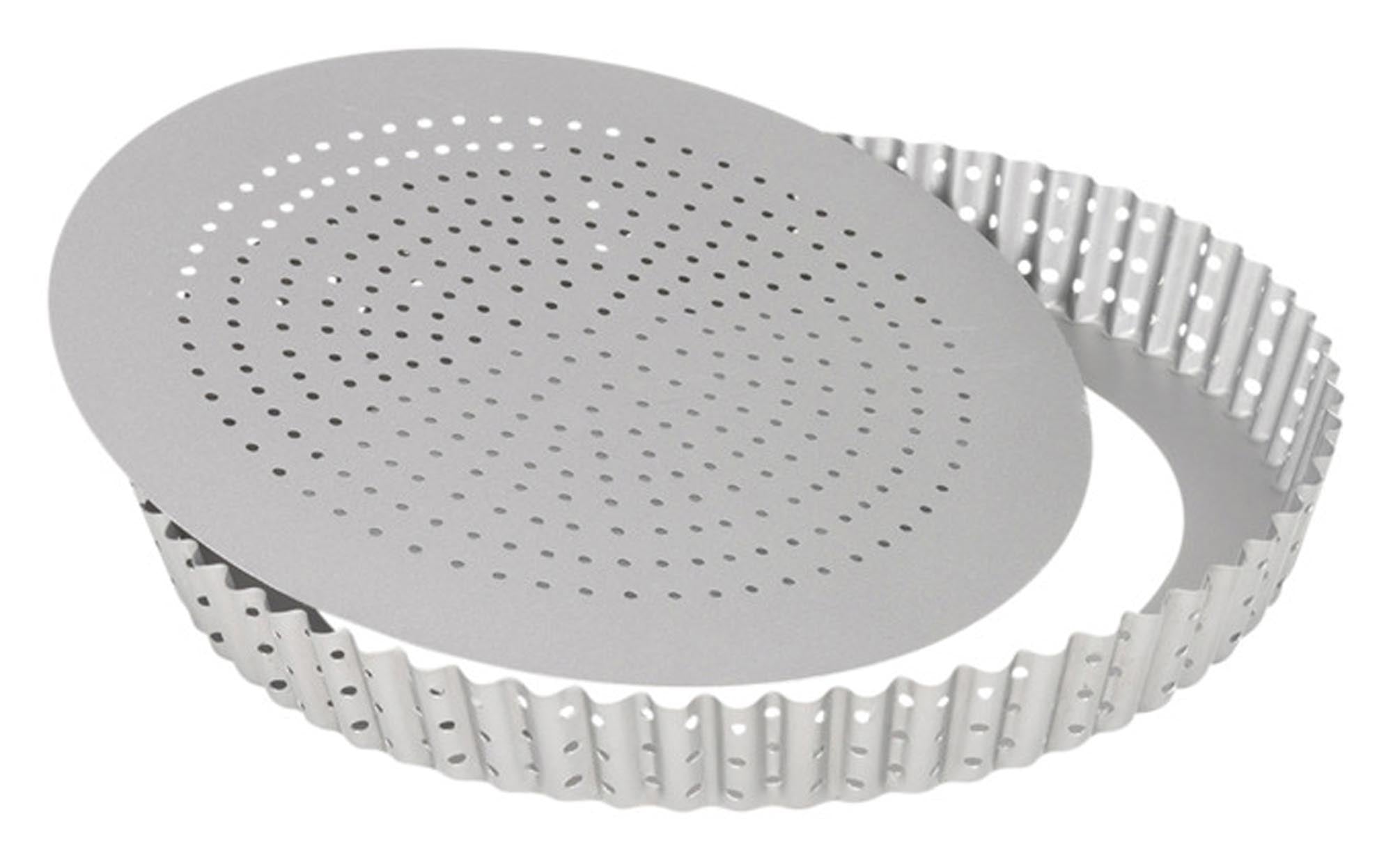 Entdecken Sie die PATISSE Quicheform gelocht mit losem Boden (ø 24 cm) für perfekte, knusprige Quiches und Tartes. Pflegeleicht und vielseitig!