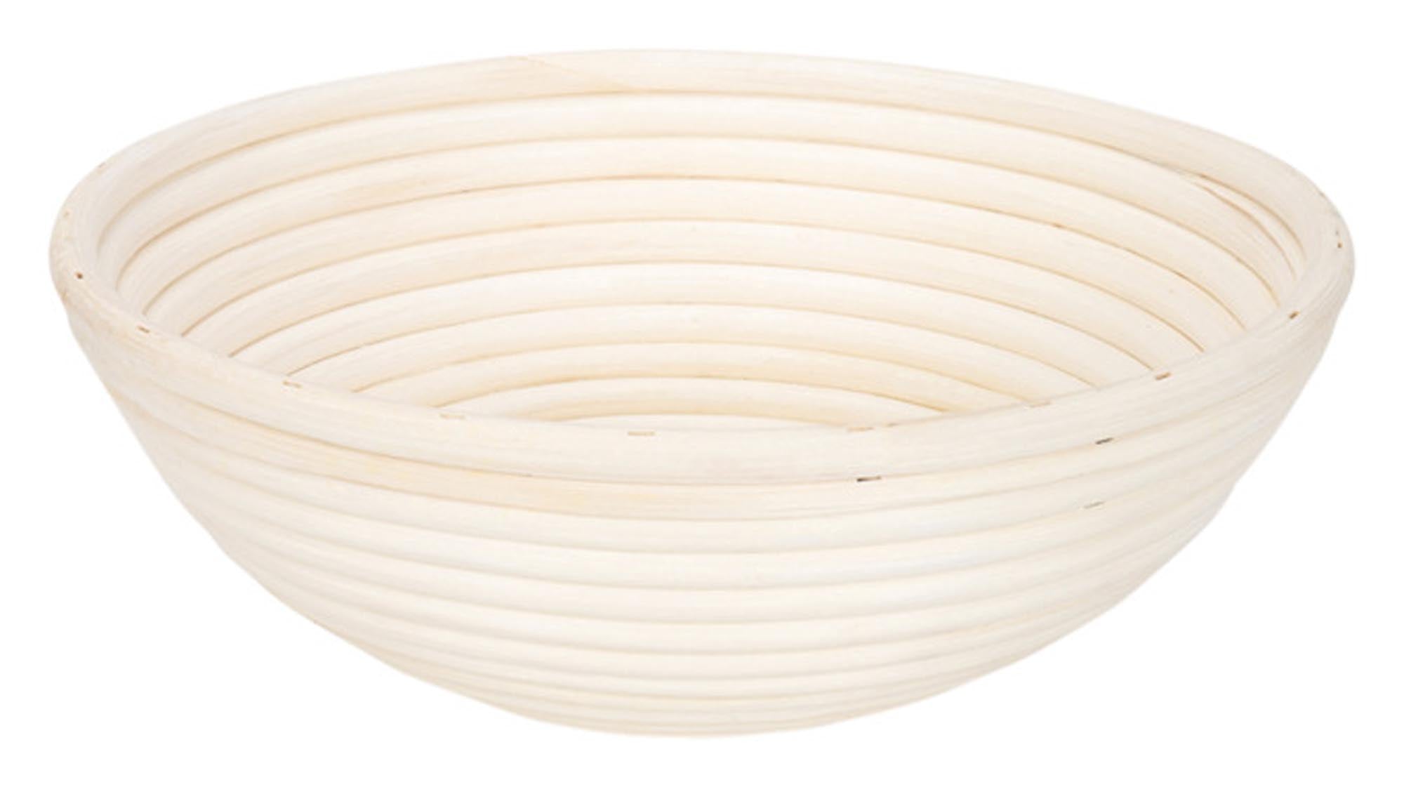 Entdecken Sie das PATISSE Gärkörbchen rund ø 25 cm aus Peddigrohr für perfekte Teigruhe und Krustenbildung. Ideal für Hobby- und Profibäcker!