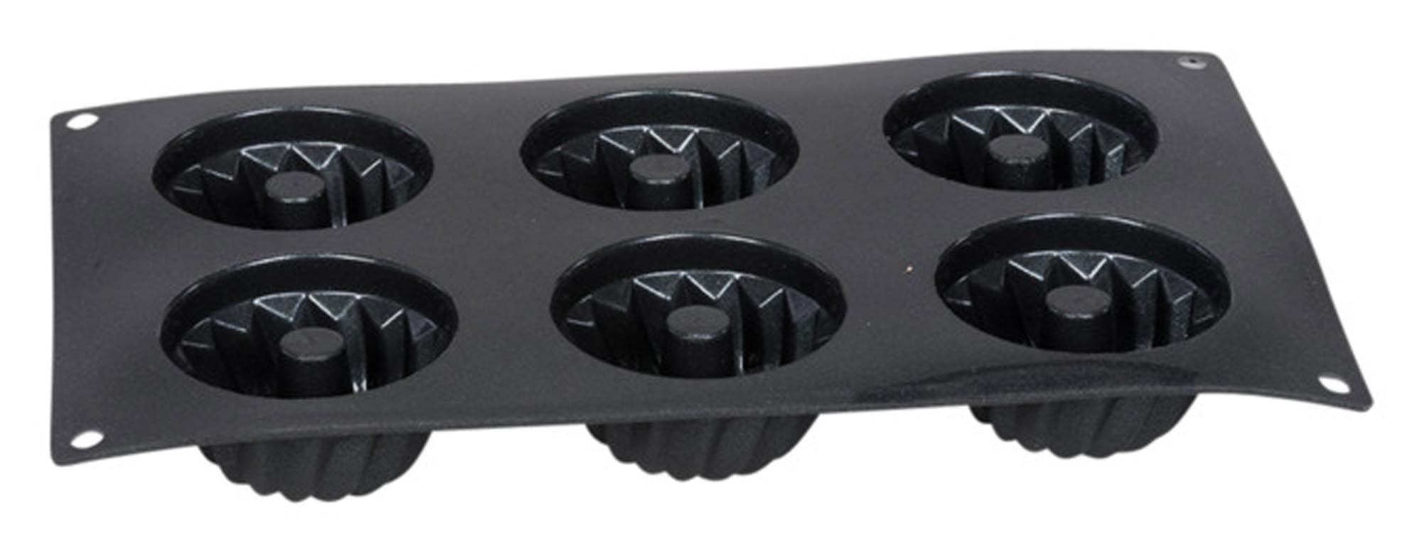 Entdecken Sie die PATISSE Mini Gugelhupfform 6er aus Silikon Starflex (29x17 cm) für kreative Desserts. Ideal für kleine Portionen, hitzebeständig und spülmaschinenfest!