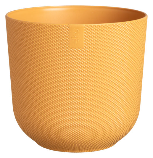 ELHO Topf Jazz rund ø 26 cm amber gelb in präsentiert im Onlineshop von KAQTU Design AG. Pflanzentopf Outdoor ist von ELHO