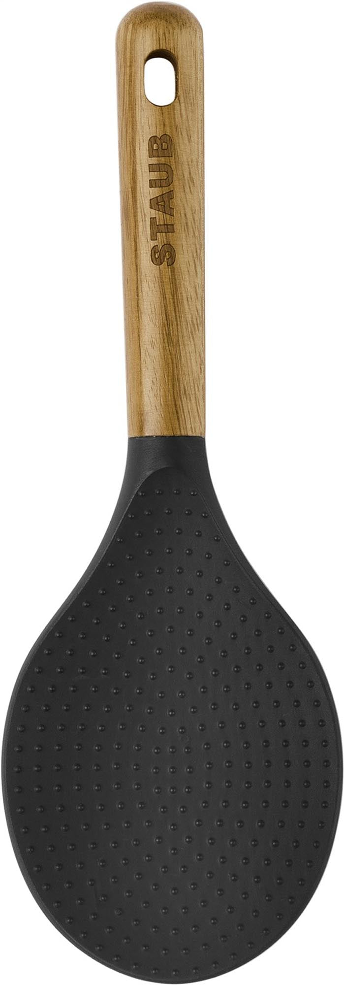Reislöffel, 22 cm Akazie Silikon in Braun präsentiert im Onlineshop von KAQTU Design AG. Kochbesteck ist von Staub