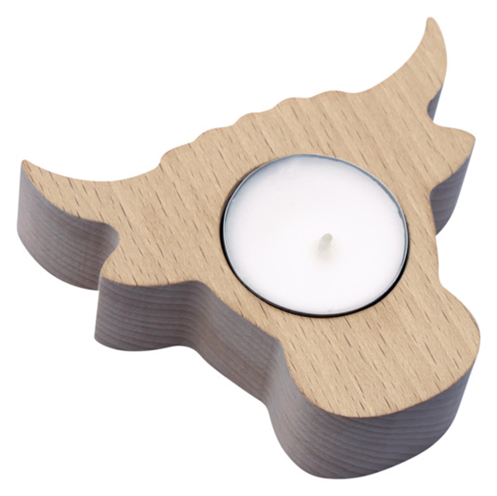 Entdecken Sie den STEINLIN Teelichthalter Kuh Kontur aus Buchenholz. Charmantes Design, nachhaltige Materialien, ideal für gemütliche Abende.