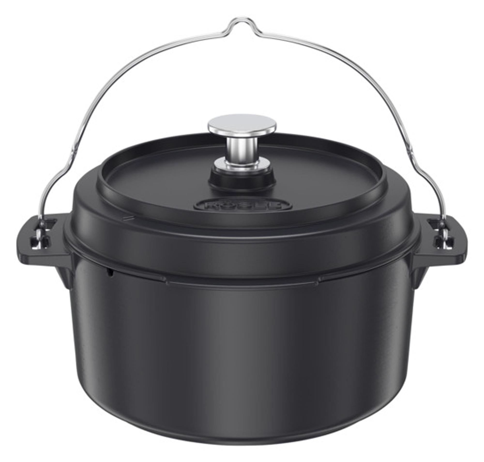 Entdecken Sie den RÖSLE Kochtopf Dutch Oven ø 28 cm – ideal für Grillzubehör, Outdoor-Kochen, Eintöpfe und mehr. Hochwertiges Gusseisen, leicht zu reinigen!