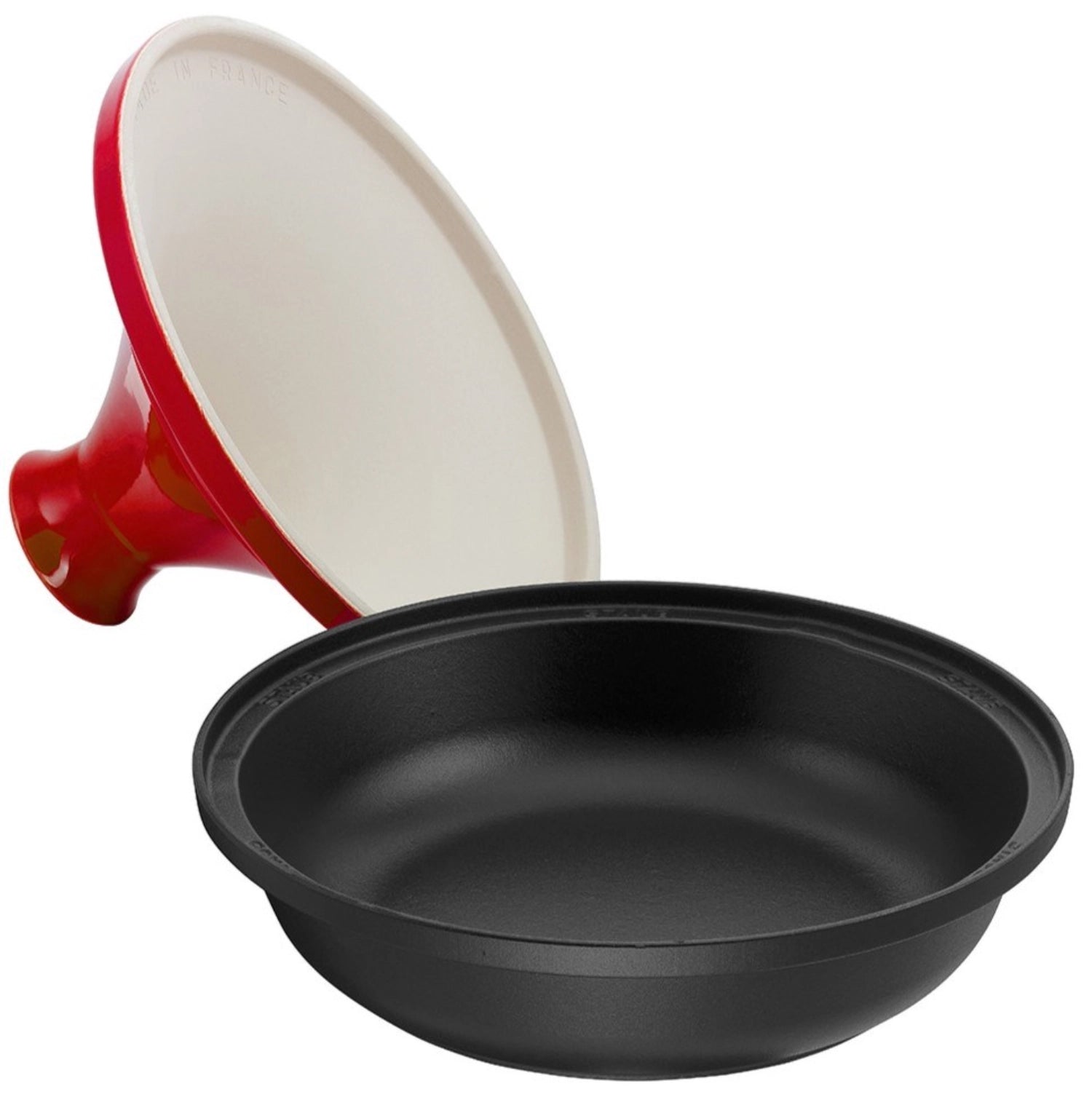 Tajine 28 cm, ghisa, ciliegia