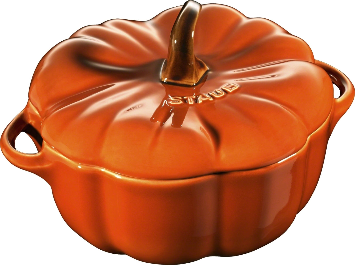 Cocotte 15 cm, Kürbis, Zimt, Keramik 0.6l