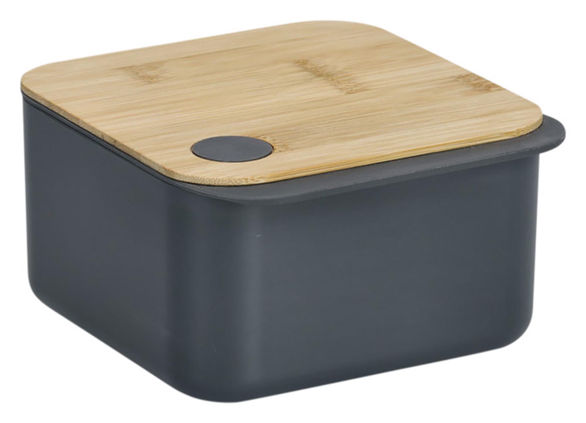 Entdecken Sie die ZELLER Lunchbox mit Bambusdeckel (15.4x14.1x8.2 cm) – ideal für gesunde Snacks unterwegs. Umweltfreundlich, robust und stilvoll!