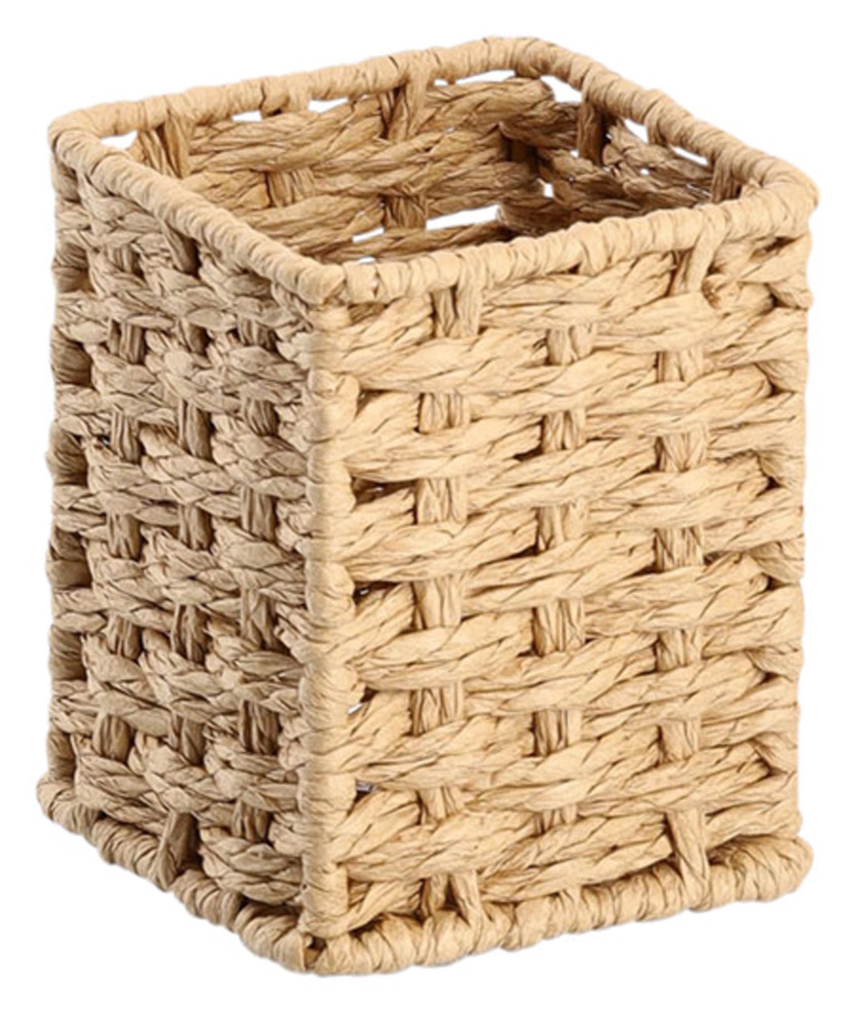 Organisieren Sie Ihren Schreibtisch stilvoll mit dem ZELLER Stiftebecher aus Papiergeflecht (8x8x10,7 cm). Praktisch, natürlich und vielseitig einsetzbar!