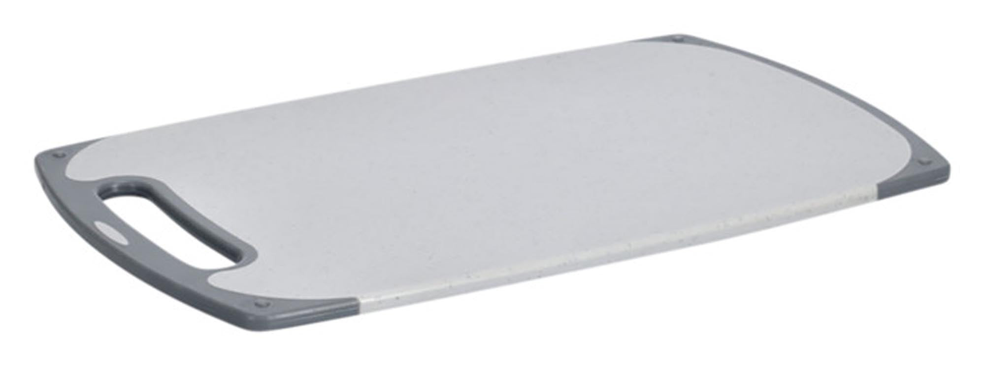 Entdecken Sie das ZELLER Schneidbrett aus Kunststoff in grau/anthrazit (40.3x24.3cm) – hygienisch, langlebig und stilvoll für Ihre Küche.