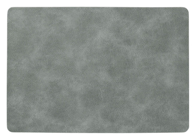 ZELLER Tischset Kunstleder grau 42.5x30 cm in präsentiert im Onlineshop von KAQTU Design AG. Tischset ist von ZELLER PRESENT