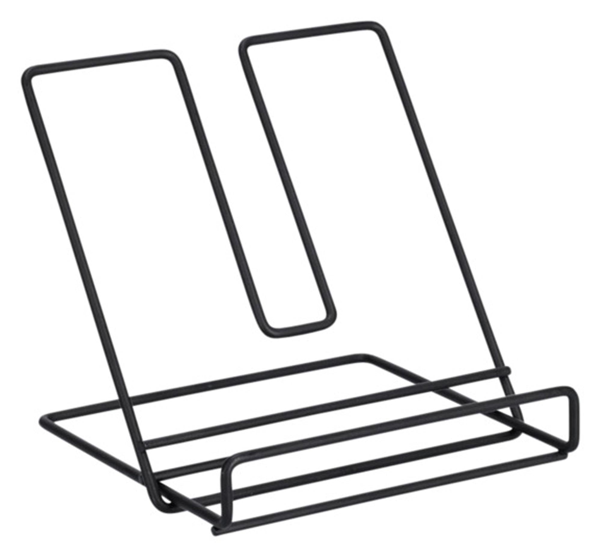 Entdecken Sie den ZELLER Kochbuchhalter aus Metall (20x18x20.5 cm) – stabil, modern und ideal für Ihre Küche. Halten Sie Rezepte griffbereit!