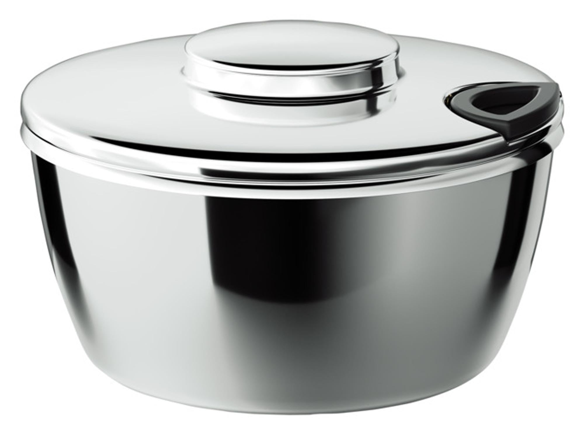 Entdecken Sie die MOHA Salatschleuder Prestige (ø 26x16 cm) – ideal zum Trocknen von Salat, robust, BPA-frei und spülmaschinengeeignet. Perfekt für frische, knackige Salate!