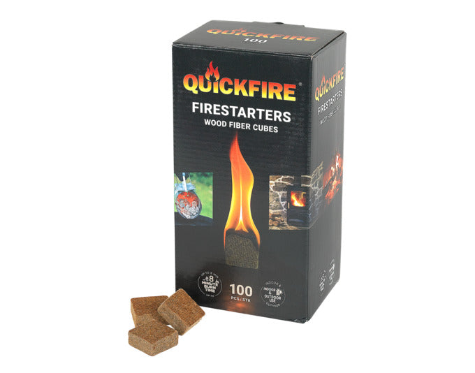 QUICKFIRE Feueranzünder 100 Zündwürfel à ca. 7g für Kamin Ofen und Grill in präsentiert im Onlineshop von KAQTU Design AG. Grillzubehör ist von QUICKFIRE