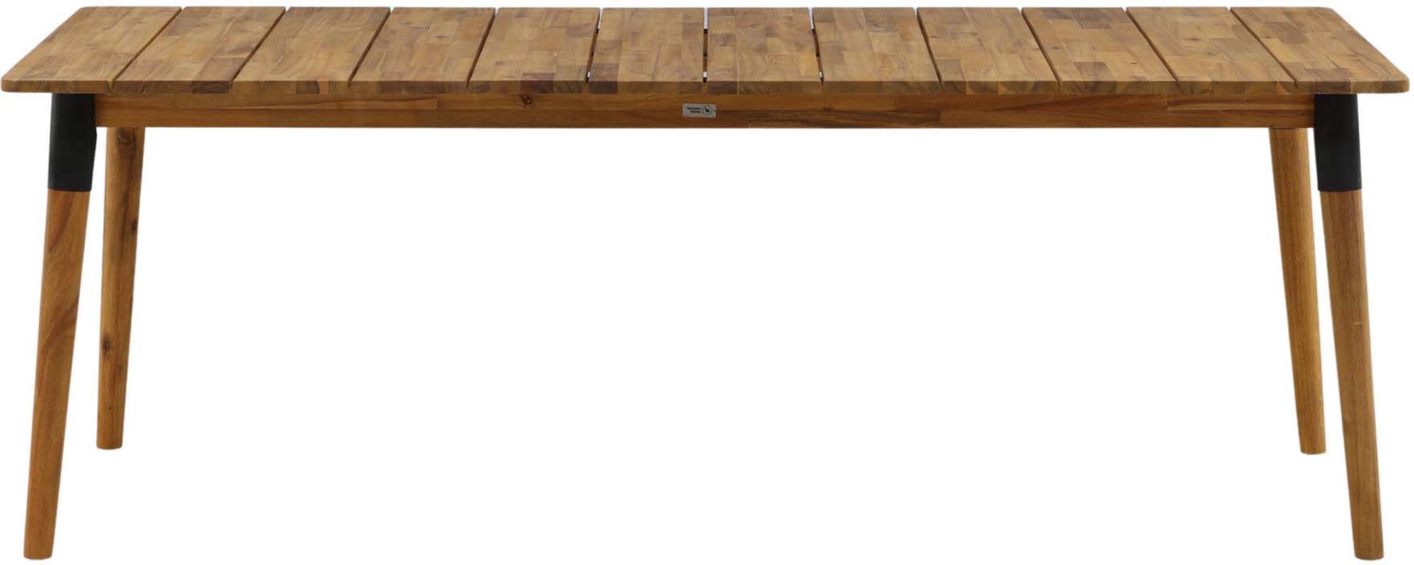 Stilvoller Julian Gartentisch von Venture Home aus robustem Akazienholz – ideal für gesellige Abende im Freien und unvergessliche Momente.