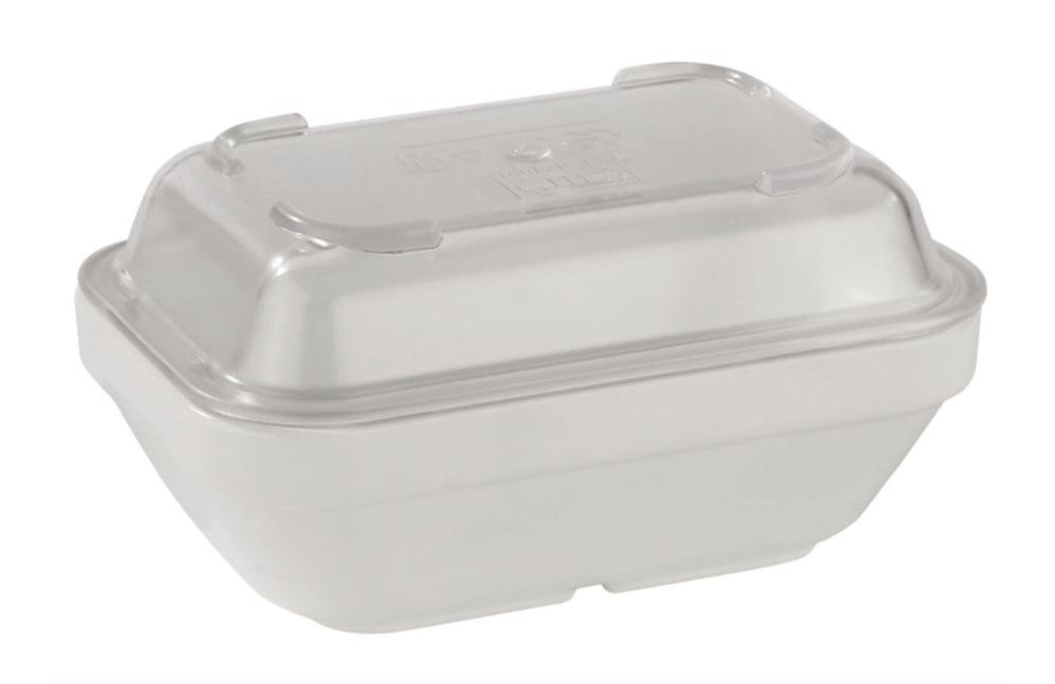 Couvercle PC dur dans un bol rectangulaire 9,6x13,9 cm H2,4 cm