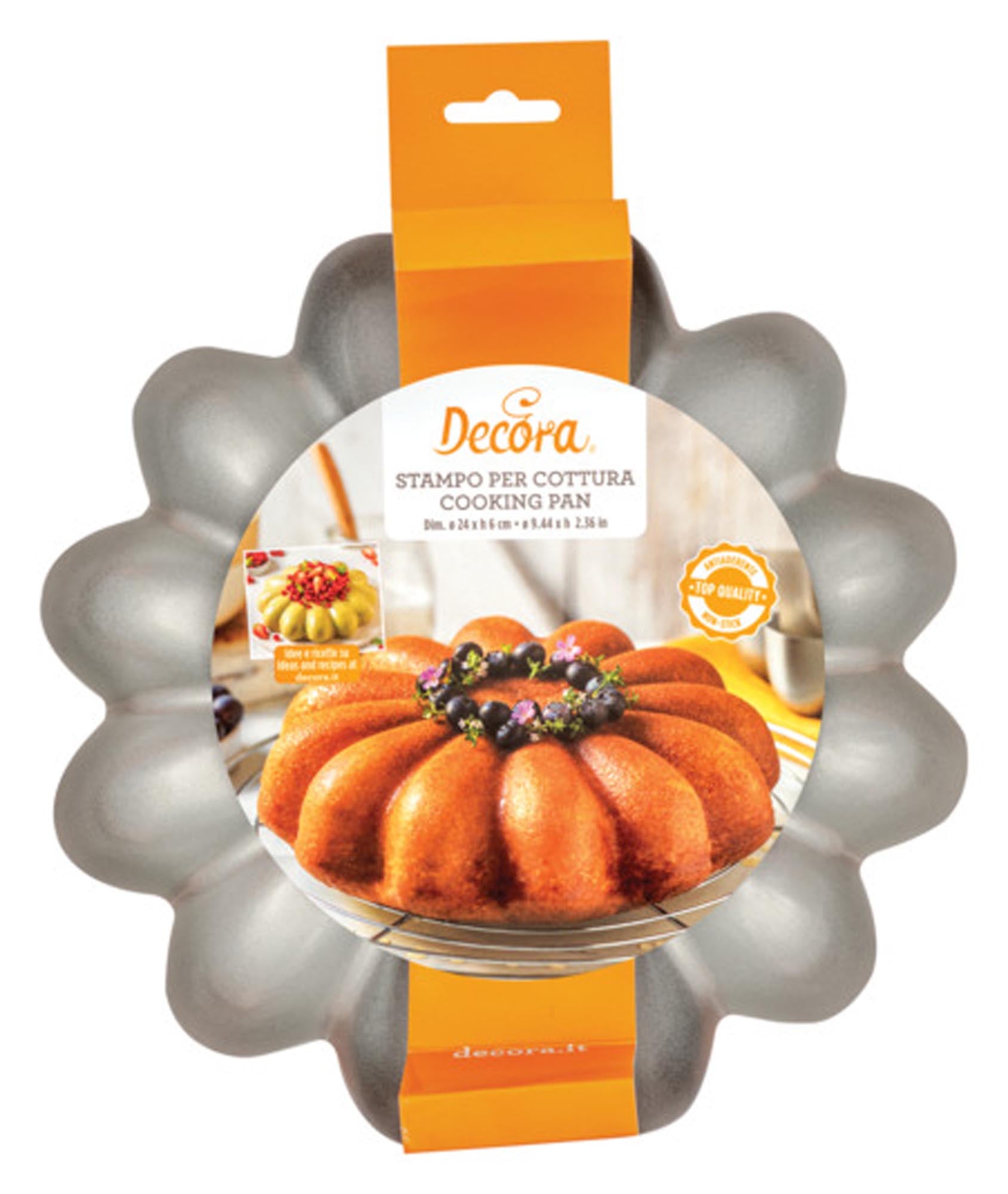 Herz-Backform ø 24x5 cm von DECORA: Perfekt für kreative Kuchen, Torten & Desserts. Antihaft, leicht zu reinigen, ideal für besondere Anlässe.