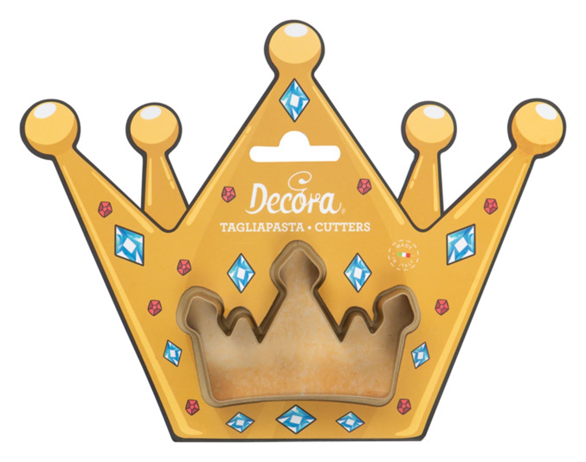 Verleihen Sie Ihren Backkreationen königlichen Glanz mit dem eleganten Krone-Ausstecher von DECORA!