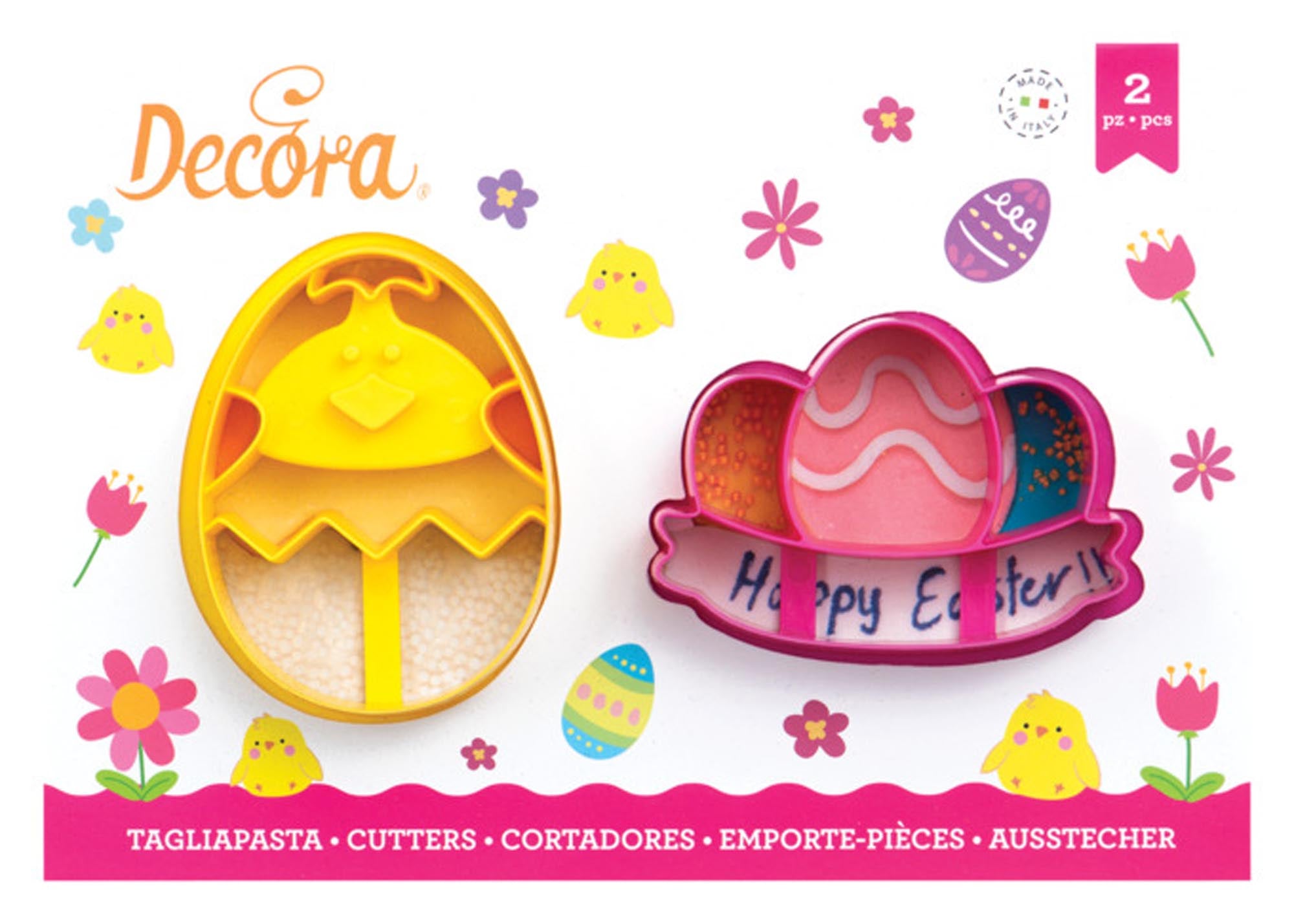 Entdecken Sie das DECORA Ausstecher-Set mit Küken und Eierkorb! Ideal für kreative Osterleckereien, robust und leicht zu reinigen.