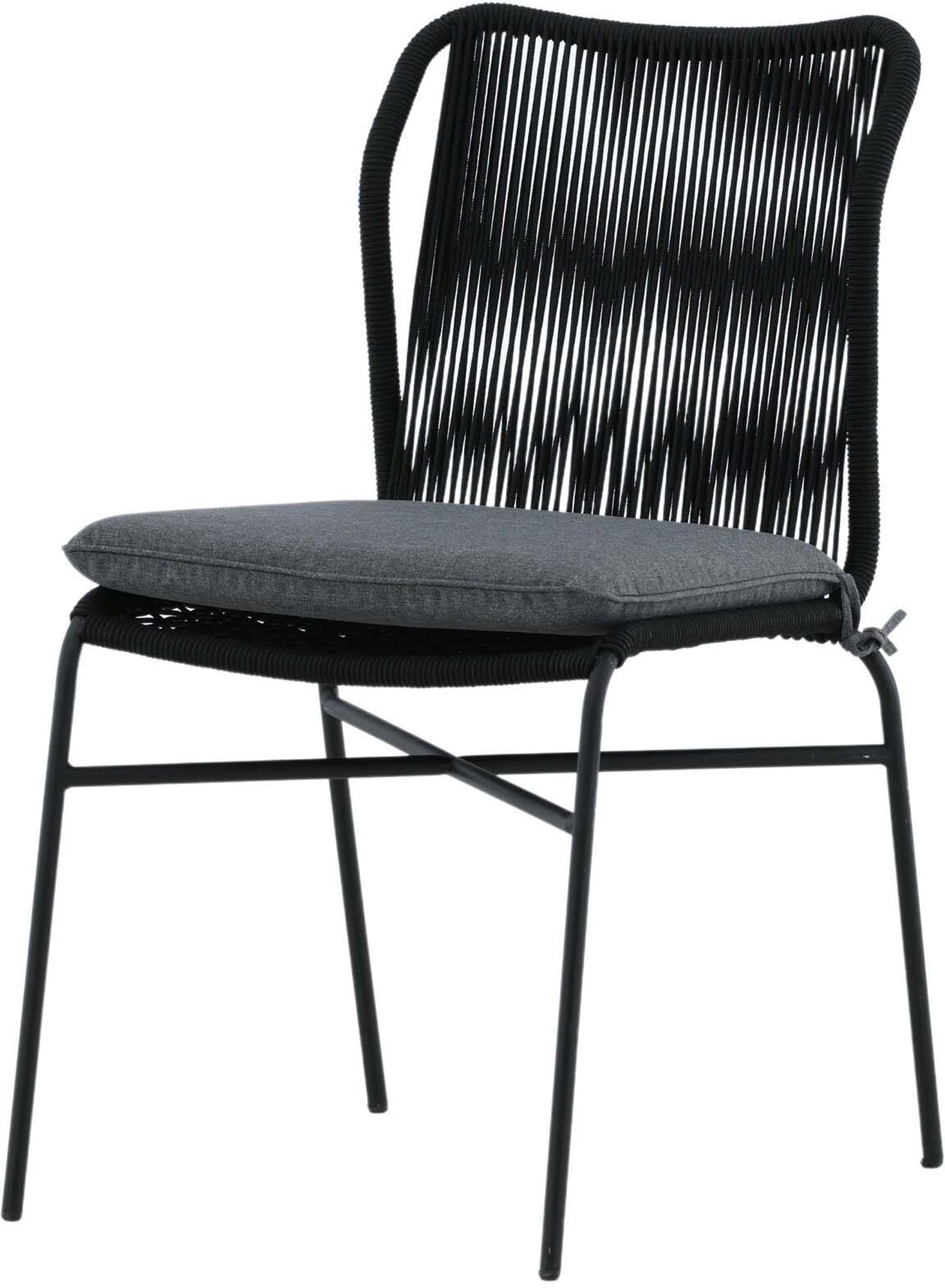 Julian Gartenstuhl von Venture Home: Moderner Komfort, wetterfestes Design und stapelbar für kleine Räume. Perfekt für Ihre Outdoor-Oase!