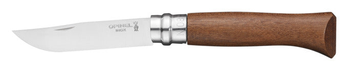 OPINEL Messer Nr. 8 Edelstahl Wallnussholzgriff in Box 8.5 cm in präsentiert im Onlineshop von KAQTU Design AG. Küchenmesser ist von OPINEL
