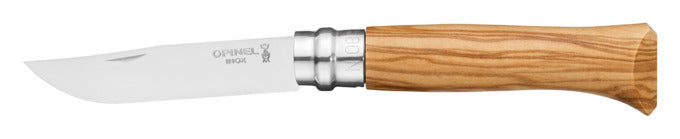 OPINEL Messer Nr. 8 Edelstahl Olivenholzgriff in Box 8.5 cm in präsentiert im Onlineshop von KAQTU Design AG. Küchenmesser ist von OPINEL
