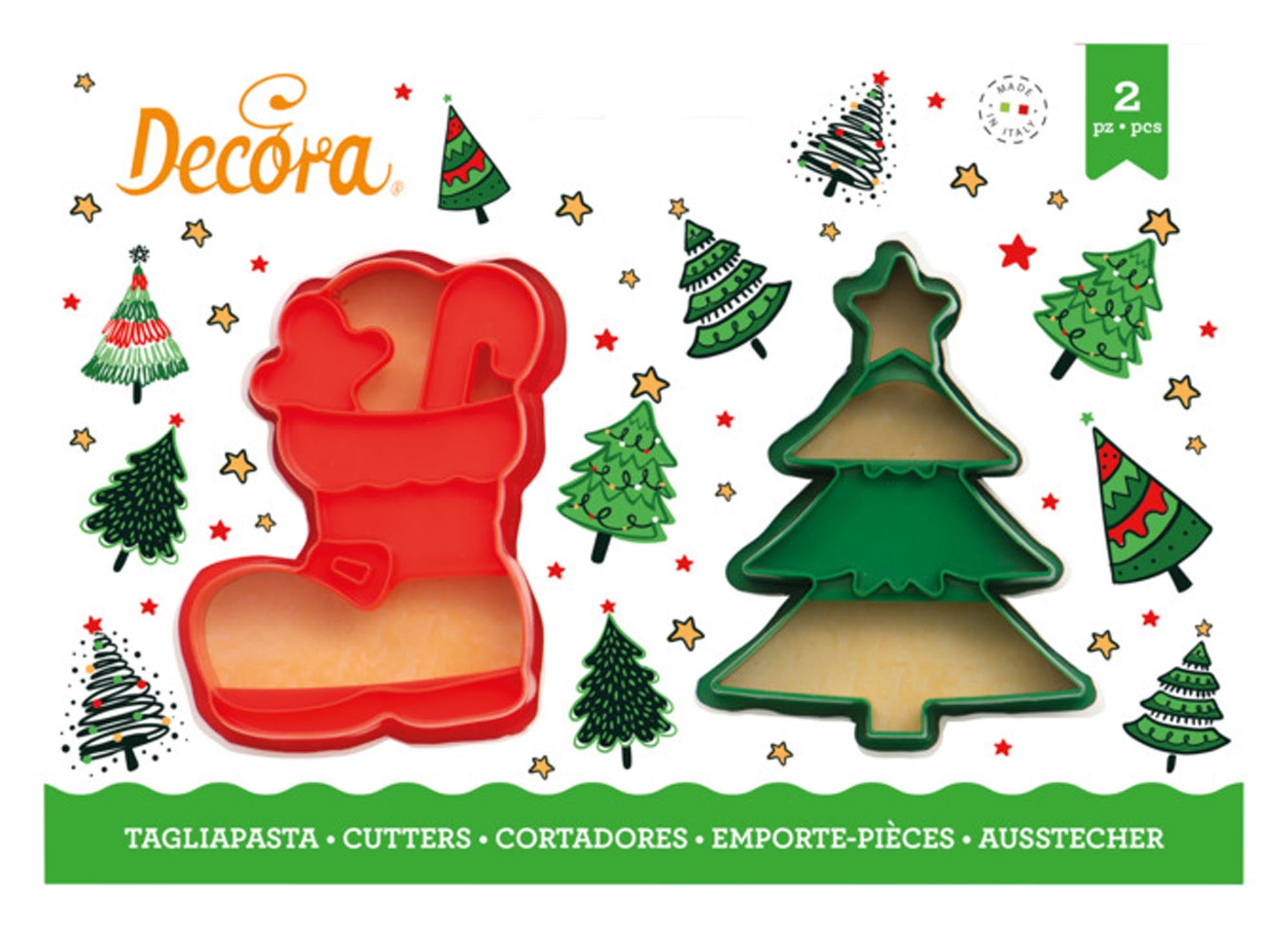 Entdecken Sie die DECORA Ausstecher 2er Weihnachtsmann & Rentier aus Edelstahl. Ideal für festliche Plätzchen und kreative Backideen!