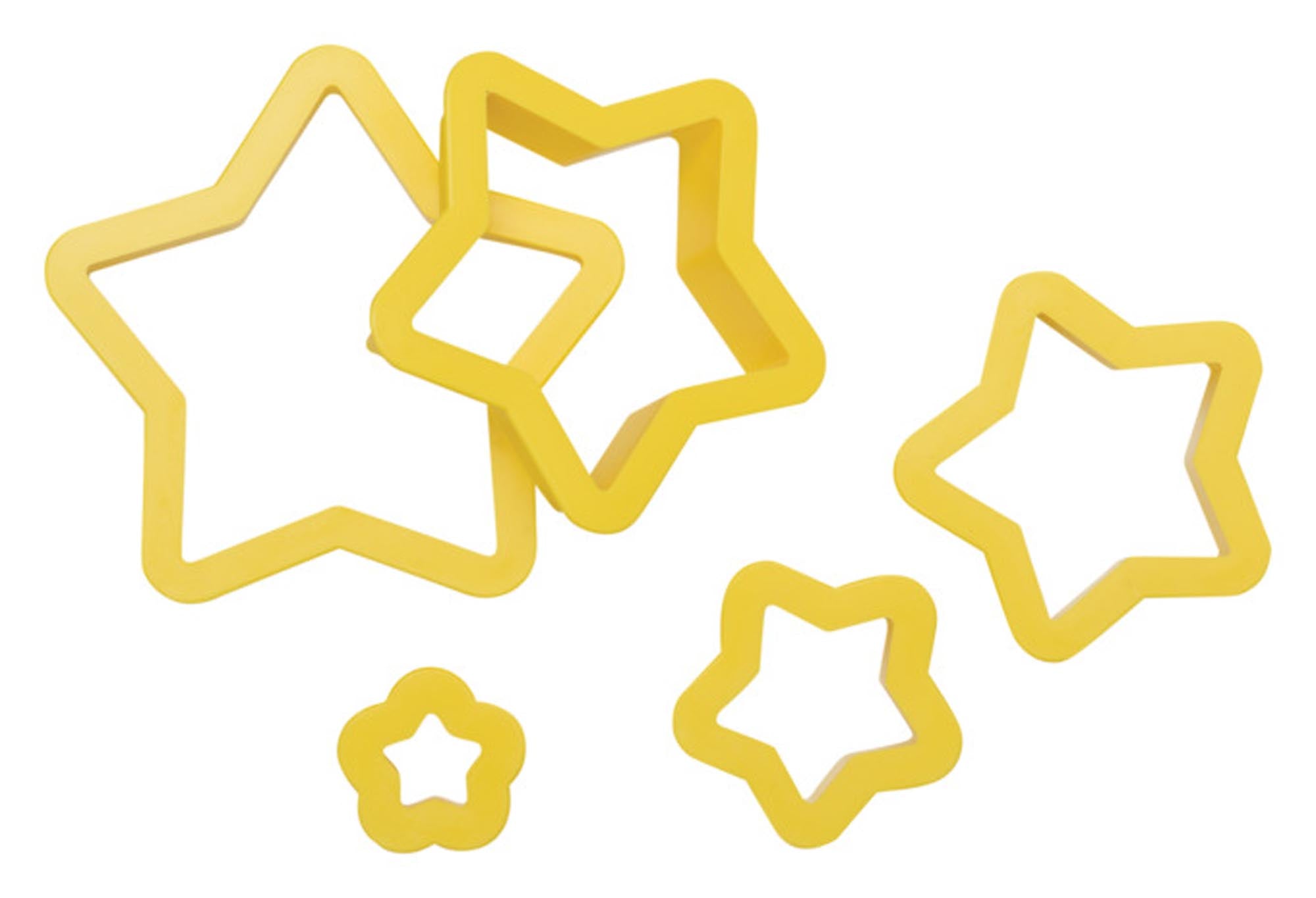 Entdecken Sie das DECORA Ausstecher-Set Sterne 5er für kreative Plätzchen und Fondantdekorationen. Hochwertiger Edelstahl, spülmaschinenfest!