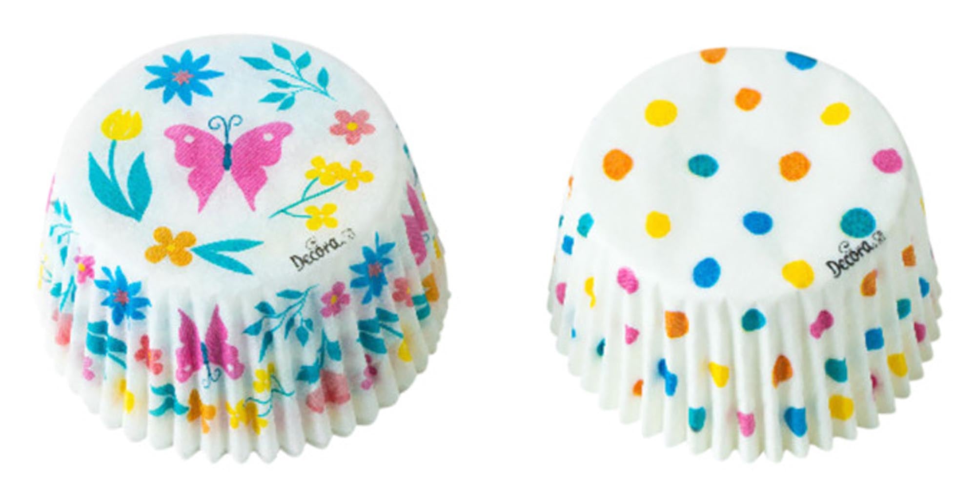 Festliche Papier-Backförmchen von DECORA, ideal für Muffins & Cupcakes. 36 Stück, ø 5x3.2 cm, fett- & wasserabweisend.