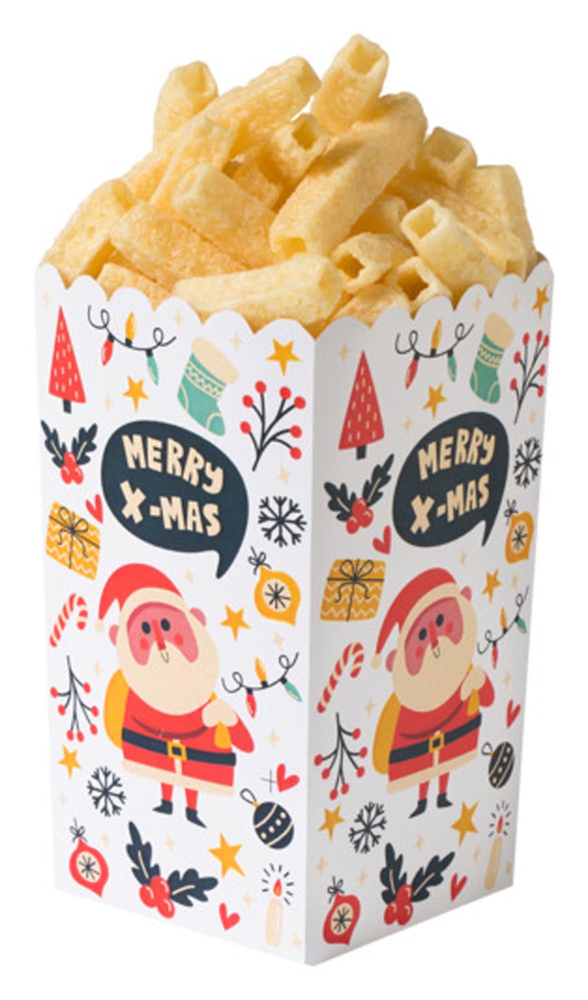 Entdecken Sie die DECORA Party-Boxen Merry X-Mas 6er Karton (7x7x14 cm) für stilvolle Aufbewahrung von Gebäck und Süßigkeiten. Ideal für Weihnachtsfeiern!