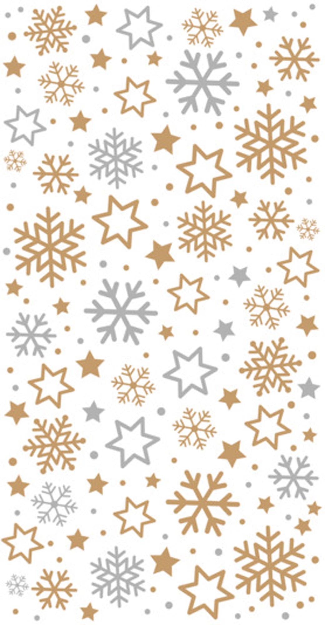 Stilvolle Klarsicht-Beutel mit festlichem Sternedesign für Ihre Weihnachtsleckereien. 20 Stück, ideal zum Verpacken und Verschenken.