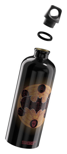 Entdecke die SIGG Traveller Bottle Batman Classic Gold 1 l – die perfekte Kombination aus Stil und Funktionalität für Batman-Fans!